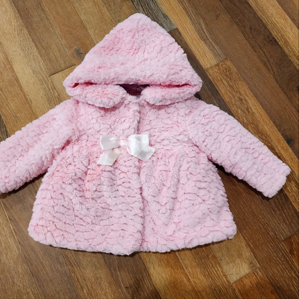 Toddler Pink Faux Coat
